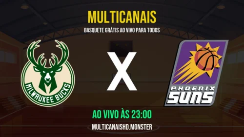 Assistir Bucks x Suns Ao Vivo Online 21/03/2026 Ao Vivo Online Grátis 24 Horas HD