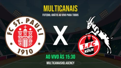 Assistir FC St. Pauli x 1. FC Köln Ao Vivo Online 17/04/2026 Ao Vivo Online Grátis 24 Horas HD