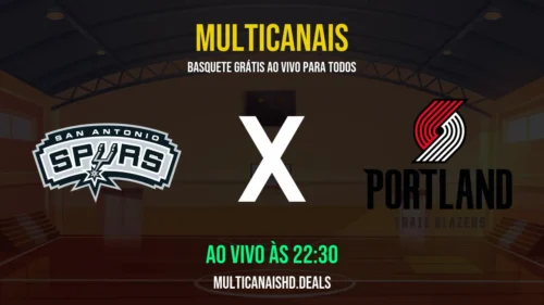 Assistir Spurs x Trail Blazers Ao Vivo Online 08/04/2026 Ao Vivo Online Grátis 24 Horas HD