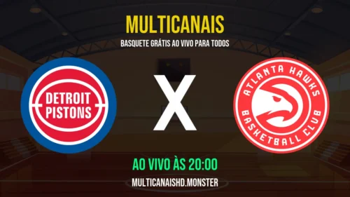 Assistir Pistons x Hawks Ao Vivo Online 25/03/2026 Ao Vivo Online Grátis 24 Horas HD