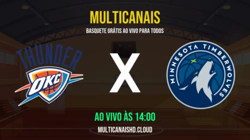 Assistir Thunder x Timberwolves Ao Vivo Online 15/03/2026 Ao Vivo Online Grátis 24 Horas HD