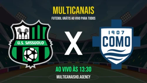 Assistir Sassuolo x Como Ao Vivo Online 17/04/2026 Ao Vivo Online Grátis 24 Horas HD