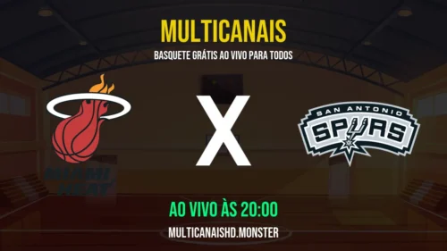 Assistir Heat x Spurs Ao Vivo Online 23/03/2026 Ao Vivo Online Grátis 24 Horas HD