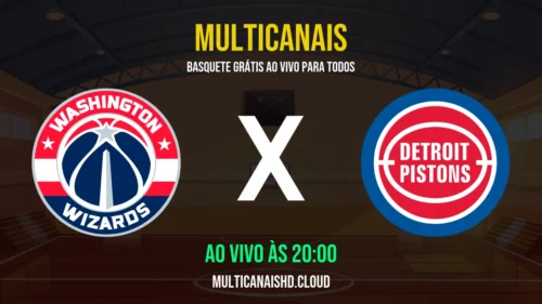 Assistir Wizards x Pistons Ao Vivo Online 19/03/2026 Ao Vivo Online Grátis 24 Horas HD