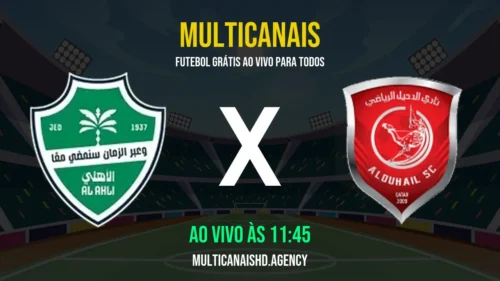 Assistir Al-Ahli Saudi x Al-Duhail Ao Vivo Online 13/04/2026 Ao Vivo Online Grátis 24 Horas HD