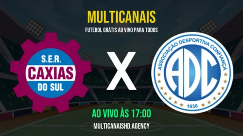 Assistir Caxias x Confiança Ao Vivo Online 12/04/2026 Ao Vivo Online Grátis 24 Horas HD