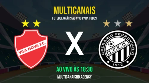 Assistir Vila Nova x Operario-PR Ao Vivo Online 18/04/2026 Ao Vivo Online Grátis 24 Horas HD