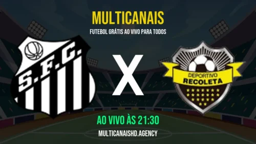 Assistir Santos x Deportivo Recoleta Ao Vivo Online 14/04/2026 Ao Vivo Online Grátis 24 Horas HD