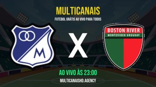 Assistir Millonarios x Boston River Ao Vivo Online 15/04/2026 Ao Vivo Online Grátis 24 Horas HD