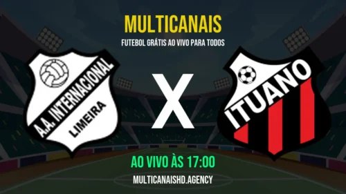 Assistir Inter De Limeira x Ituano Ao Vivo Online 18/04/2026 Ao Vivo Online Grátis 24 Horas HD