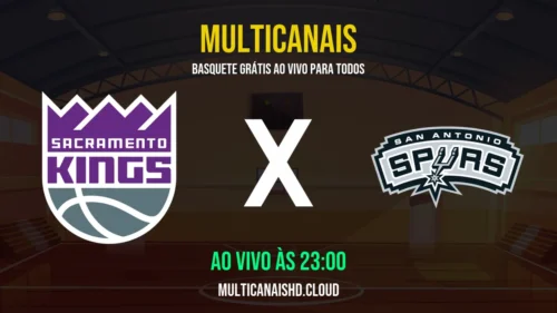 Assistir Kings x Spurs Ao Vivo Online 17/03/2026 Ao Vivo Online Grátis 24 Horas HD
