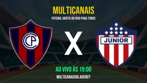 Assistir Cerro Porteno x Junior Ao Vivo Online 14/04/2026 Ao Vivo Online Grátis 24 Horas HD