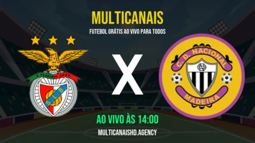 Assistir Benfica x Nacional Ao Vivo Online 12/04/2026 Ao Vivo Online Grátis 24 Horas HD