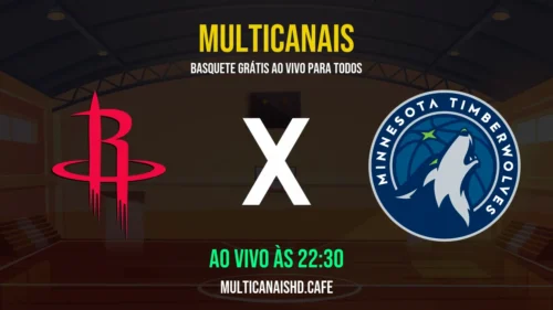 Assistir Rockets x Timberwolves Ao Vivo Online 10/04/2026 Ao Vivo Online Grátis 24 Horas HD